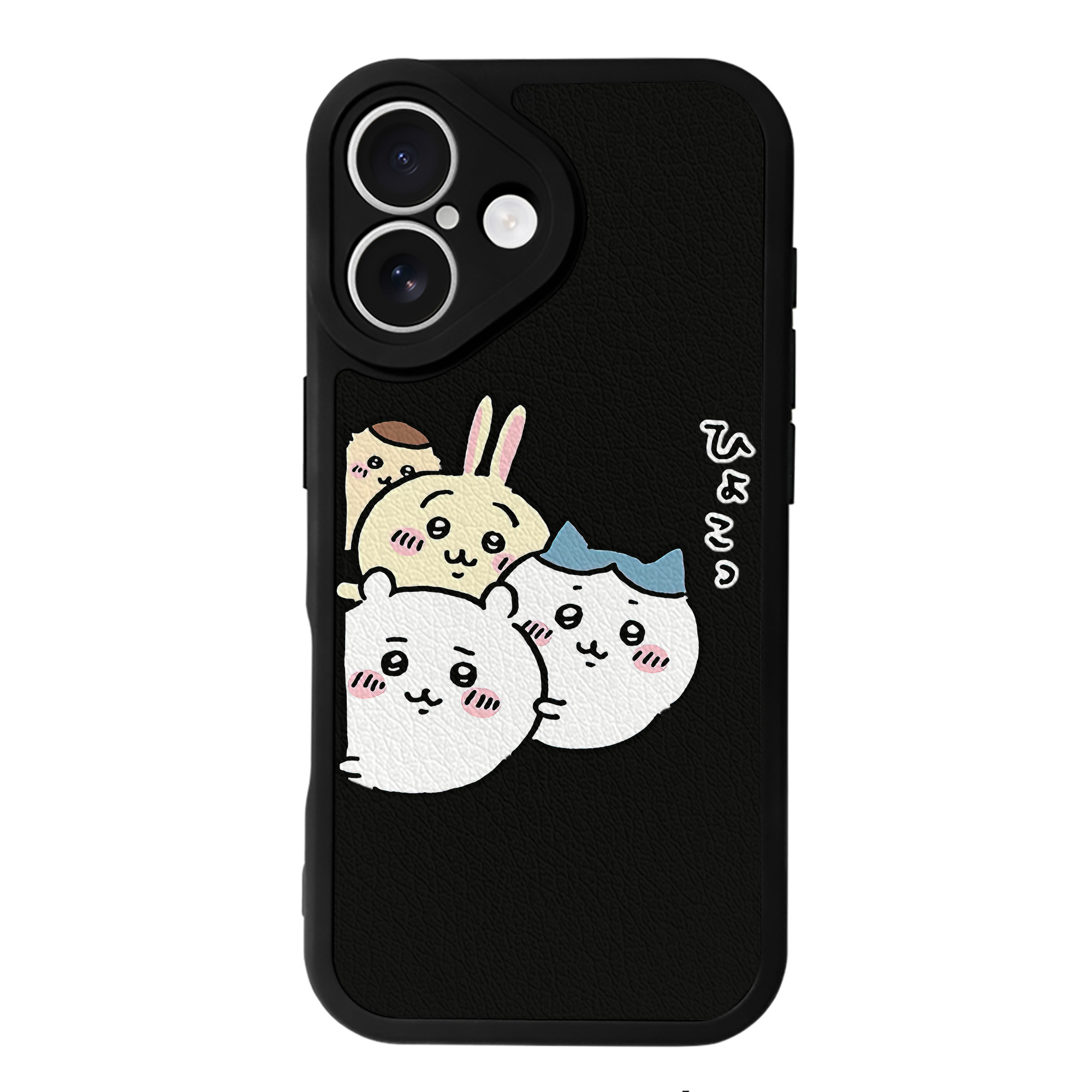 （画像用） ちいかわ ちいかわ Chii-kawa chiikawa 【iPhone 16シリーズ対応】シリコンスマホケース（レザー調） 材質：シリコン